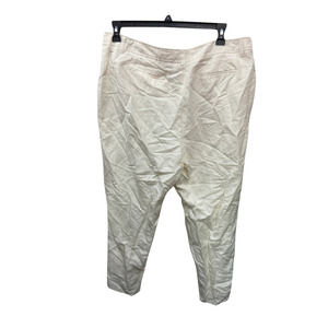 Anneklein Cream Linen Pants Size 14 - Women's Trousers